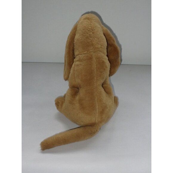 Vintage Rushton Plush Dog 13" Blood Hound Mutt Brown Stuffed Animal - Picture 5 of 6